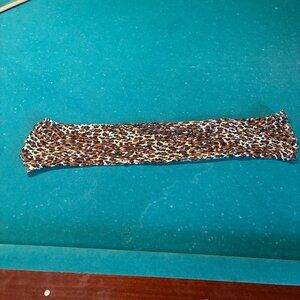 Silk Leopard Loop Scarf Accessory